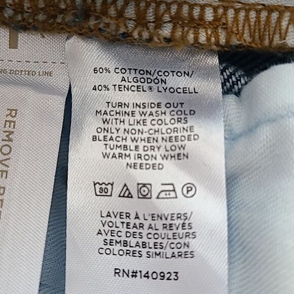 Loft High Rise Palazzo Jeans in Dark Rinse Size 32 - Picture 12 of 14